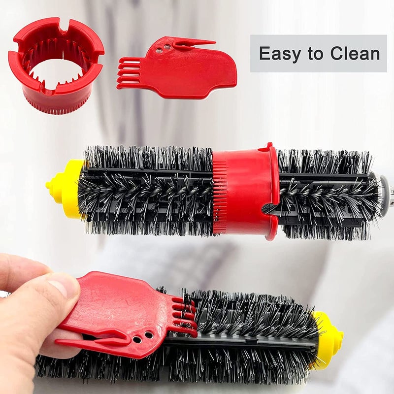 Mochenli Replacement Parts for iRobot Roomba 600 Series 675 692 694 690 680 660 651 650 614 610 500 Series 595 585 564 552 Vacuum Robotic,8 Side Brush, 2 Main Roller Brush, 6 Filter, 1 Caster Wheel - Image 5